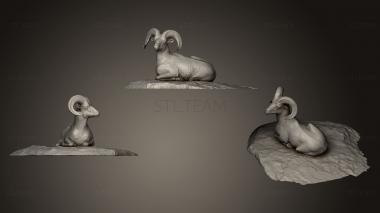 3D model Ram Statue (STL)